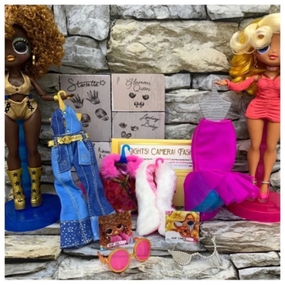 Exclusive LOL Surprise OMG Movie Magic Studios Dolls Pets Award Accessories Lot